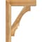 Ekena Millwork Balboa Block Rough Sawn Bracket w/ Offset Brace, Western Red Cedar, 6"W x 22"D x 30"H BKT0604X22X30BOA05RWR - alternate 3
